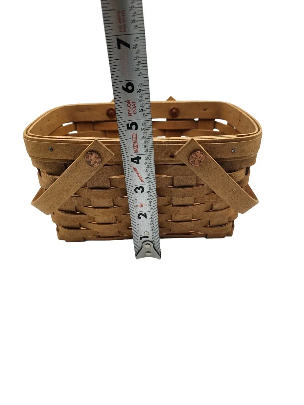 Vintage Longaberger Basket with Handles Signed LM 2003 Made in USA